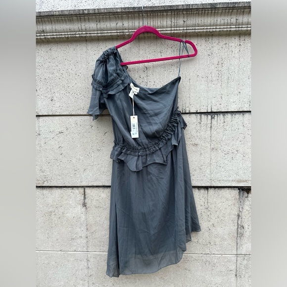 🆕🔖 Diesel ✨ Drakula 100% Silk One Shoulder Asymmetrical Dress ✨ Size L ✨NWT! - Picture 13 of 17